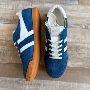 Gola Classics Men's Elan Sneakers Marine Blue /White Size US13